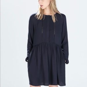 ZARA Trafaluc Long-Sleeve Button Down Dress